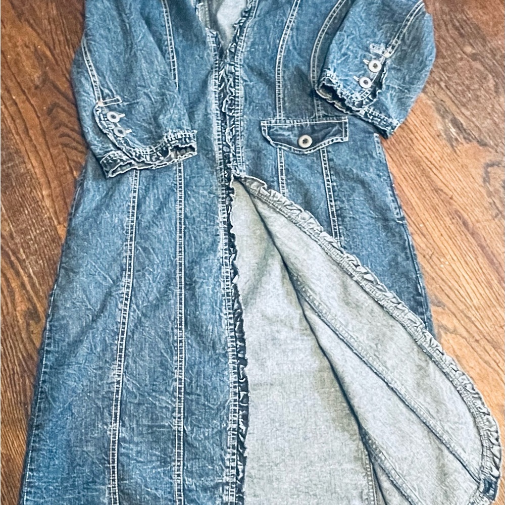 Blue bayouWomen's casual Blue Jean Jacket size S 100% cotton - Picture 15 of 16
